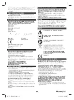 Preview for 21 page of BTI 9078473 Original Instructions Manual