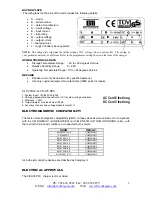 Preview for 3 page of BTI Elite PRO CBHF2-PFC Operating Manual