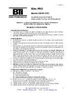 Preview for 5 page of BTI Elite PRO CBHF2-PFC Operating Manual