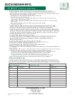 Preview for 6 page of BUCKINGHAM MFG OX BLOCK Instructions And Warnings