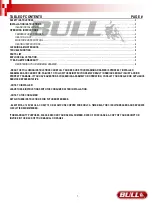 Preview for 2 page of Bull 85747 Installation & Operating Instructions Manual