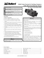 Preview for 1 page of Bullard PA30IS Series User Manual