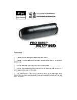 Preview for 1 page of BulletHD Pro 1080P User Manual