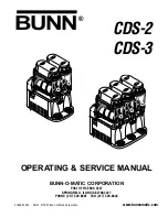 Bunn CDS-2 Operating & Service Manual preview