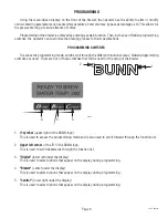 Preview for 9 page of Bunn Single SH Installation And Operating Manual