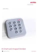 Burg B-Smart-Lock Keypad Outdoor IP54 Operating Manual preview