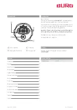 Preview for 2 page of Burg sPinLock 200 Operating Manual