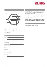 Preview for 2 page of Burg sPinLock 410 Operating Manual