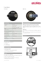 Preview for 3 page of Burg sPinLock 420 Operating Manual