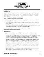 Preview for 1 page of BURK Technology GSC3000 Quick Start Manual