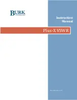 BURK Technology Plus-X VSWR Instruction Manual preview