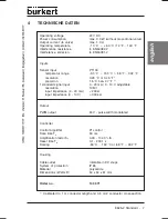 Preview for 9 page of Burkert 8625-2 Operating Instructions Manual