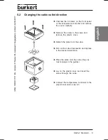 Preview for 11 page of Burkert 8625-2 Operating Instructions Manual