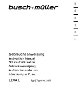 Preview for 1 page of Busch+Müller LEVAL 365 Instruction Manual