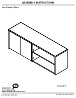 Preview for 1 page of Bush Business Furniture JTS160FWWH Assembly Instructions Manual