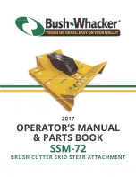 Bush-whacker SSM-72 Operator'S Manual / Parts Book preview