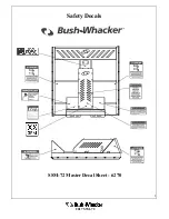 Preview for 5 page of Bush-whacker SSM-72 Operator'S Manual / Parts Book