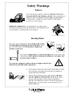 Preview for 9 page of Bush-whacker SSM-72 Operator'S Manual / Parts Book