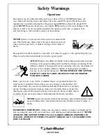 Preview for 6 page of Bush-whacker ST-8410 Manual