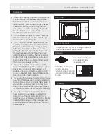 Preview for 19 page of Bush AG96RW Operating & Installation Instructions Manual