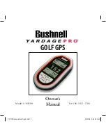 Bushnell Yardage 368100 Owner'S Manual preview