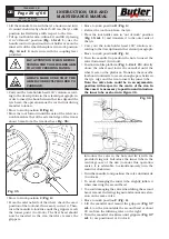 Preview for 29 page of Butler NAV11EI Instruction Manual