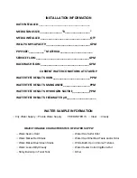 Preview for 2 page of BWS PROFESSIONAL II Series Operation Manual