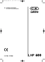 Preview for 1 page of c.k Lektro LHP 600 Operating Instructions Manual