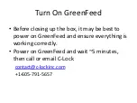 Preview for 16 page of C-lock GreenFeed Manual