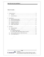 Preview for 5 page of C-motech CDU-650 Technical Specifications