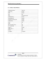 Preview for 13 page of C-motech CDU-650 Technical Specifications