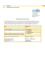 Preview for 13 page of CAB 4712 Operator'S Manual