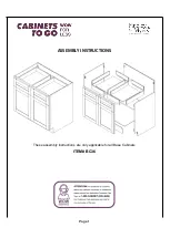 CABINETS TO GO Findley & Myers BC36 Assembly Instructions Manual preview