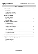 Preview for 2 page of cable matters 103093 User Manual