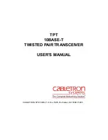 Preview for 1 page of Cabletron Systems TPT User Manual