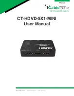 CableTronix CT-HDVD-5X1-MINI User Manual preview