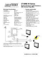 Preview for 2 page of CableTronix CTARM IR Series Quick Start Manual