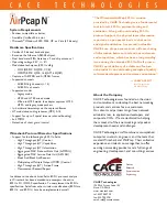 Preview for 2 page of Cace Technologies AirPcap N Specification