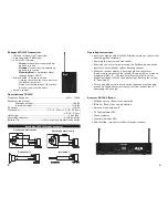 Preview for 3 page of CAD Audio StagePass WX1600 Manual And Quick Start-Up Manual