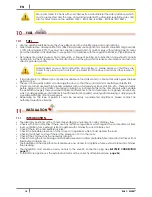 Preview for 14 page of Cadel EASY-SWEET 3 Installation, Use And Maintenance Manual