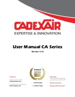 CADEXAIR CA Series Installation And Maintenance Manual preview