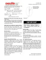 Preview for 7 page of CADEXAIR CA Series Installation And Maintenance Manual