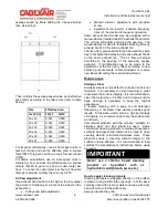 Preview for 9 page of CADEXAIR CA Series Installation And Maintenance Manual