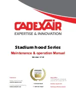 CADEXAIR STADIUM Series Maintenance & Operation Manual preview