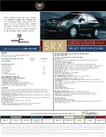 Cadillac 2011 SRX CROSSOVER Datasheet preview