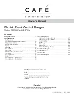 Preview for 2 page of Cafe CES700M2NS5 Owner'S Manual