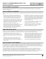 Preview for 8 page of CAHABA SACHA CA401006-WH Manual