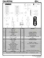 Preview for 4 page of Cal-Royal CRCODE-203 Instruction And Programming Manual