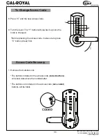 Preview for 13 page of Cal-Royal CRCODE-203 Instruction And Programming Manual