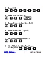 Preview for 9 page of Cal-Royal PL7100 User Manual